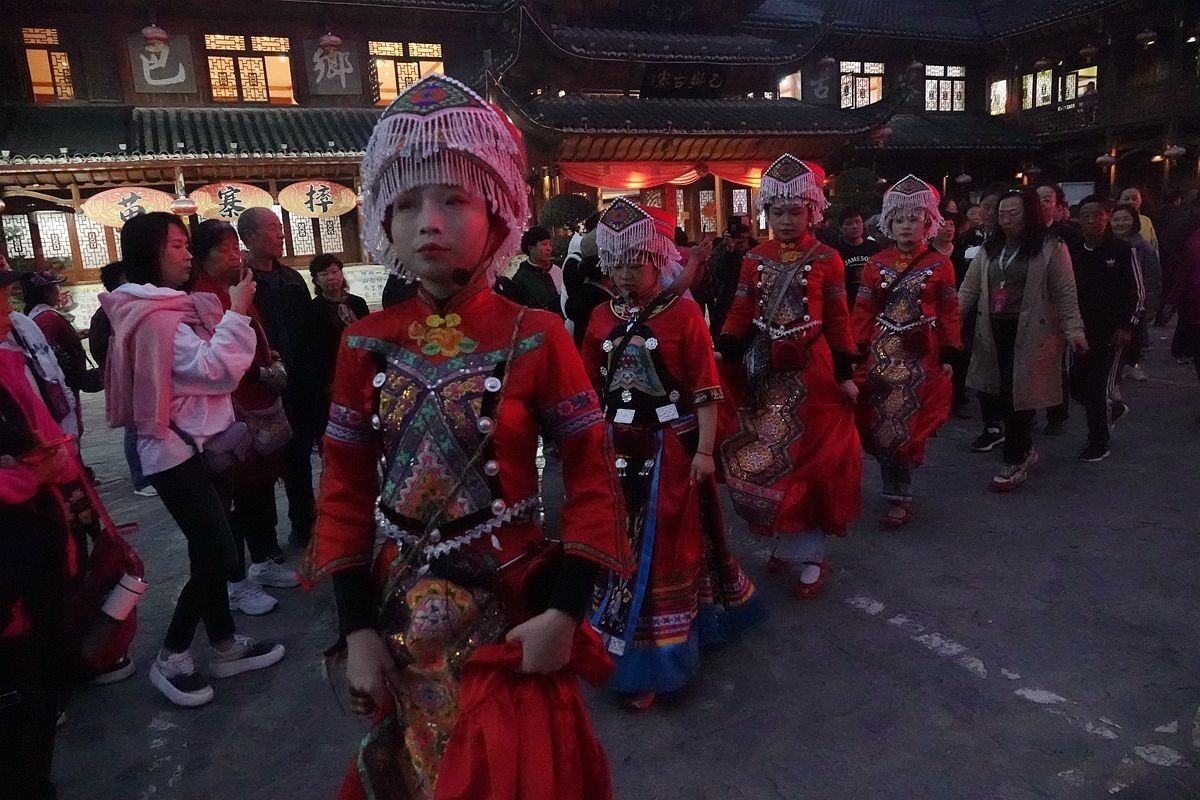 土家族的篝火晚会