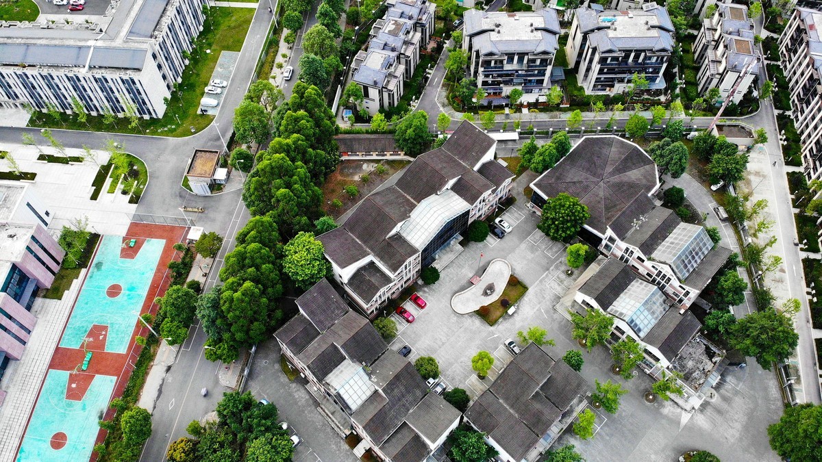 青城山晚霞壮观