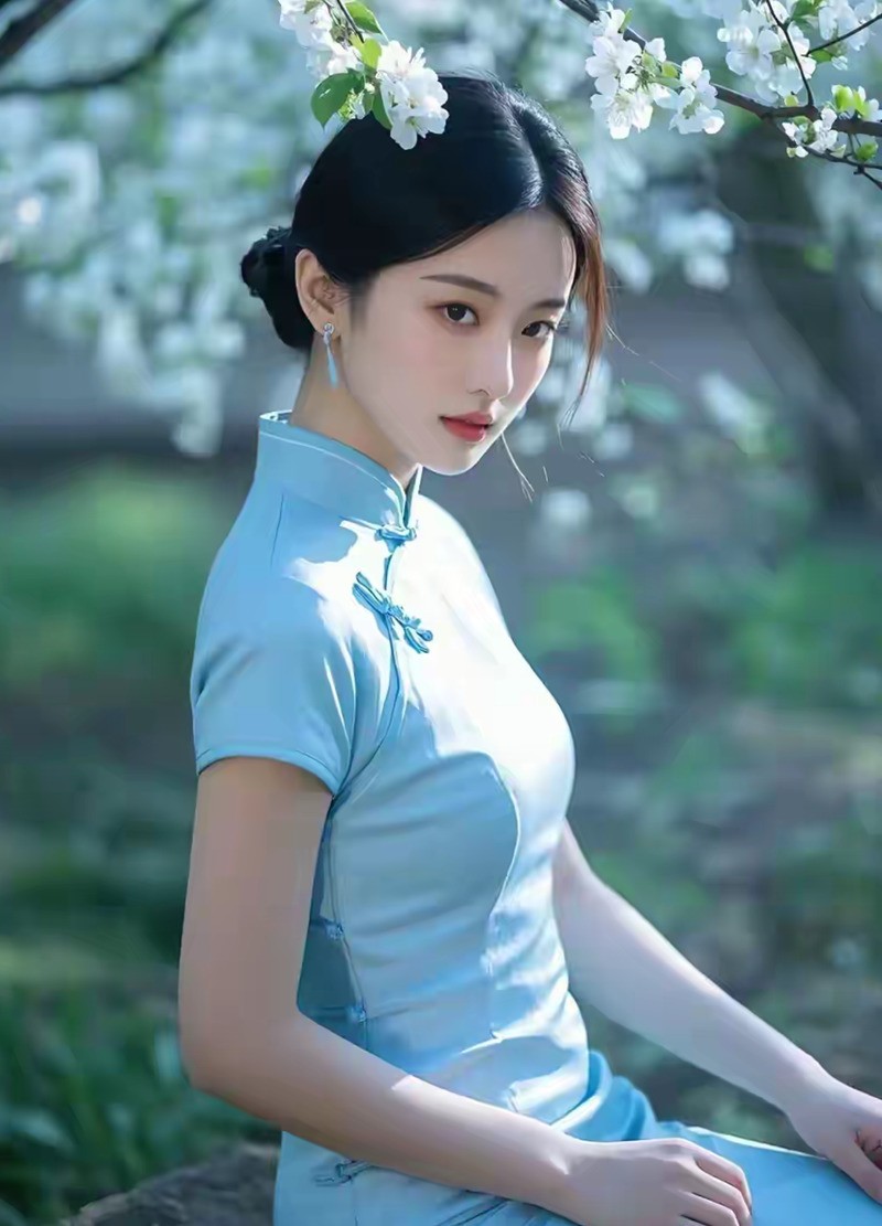 樱花与美女