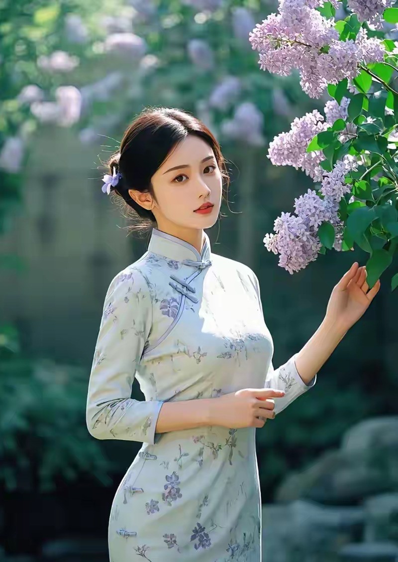 樱花与美女