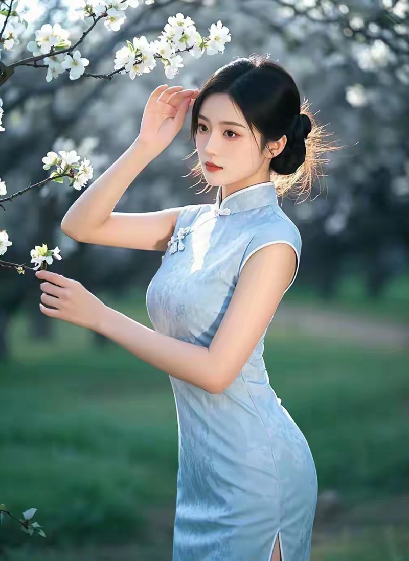樱花与美女