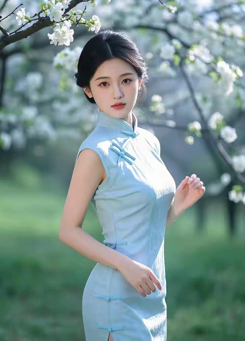 樱花与美女