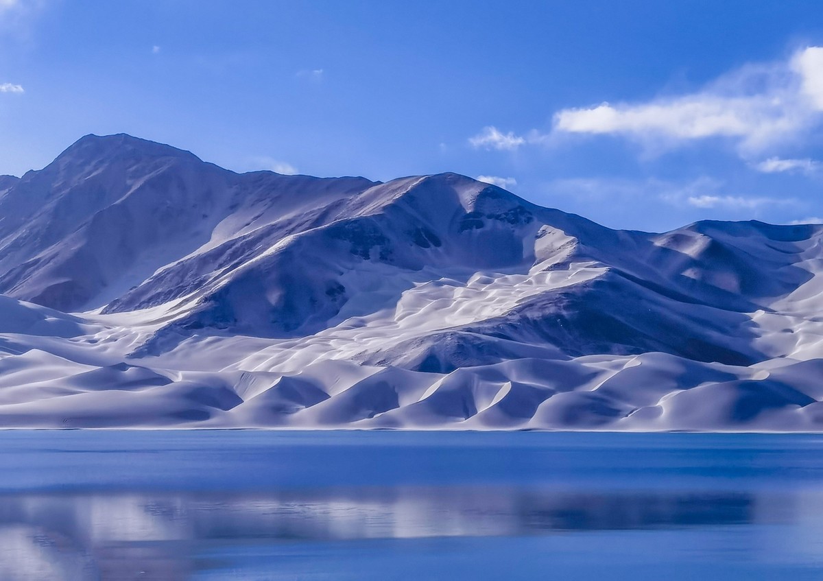 新疆旅拍七布伦口白沙湖