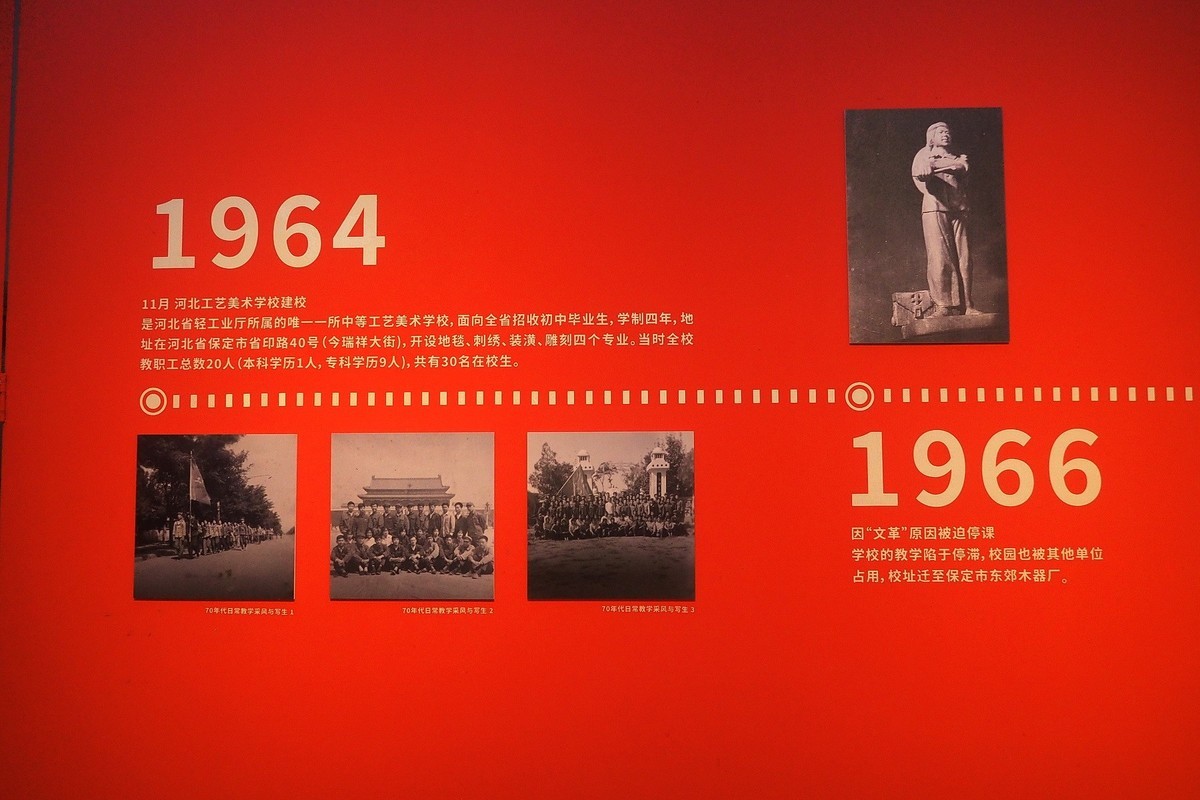 《河北工艺美术职业学院建校60周年回顾展》上