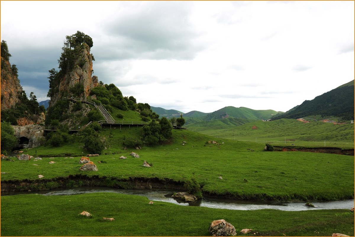 自驾若尔盖—河它温泉谷