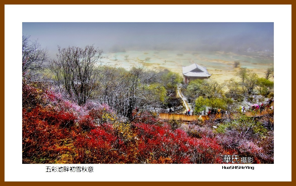 2020西西南北行游走川西191——五彩池畔初雪秋意（阿坝州松潘县黄龙）