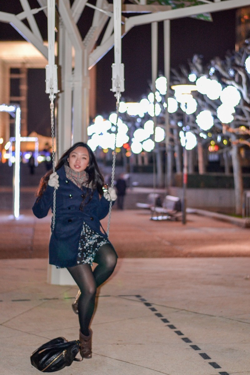 夜摄“新凯旋门”（巴黎）--祝师友除夕安好！！！