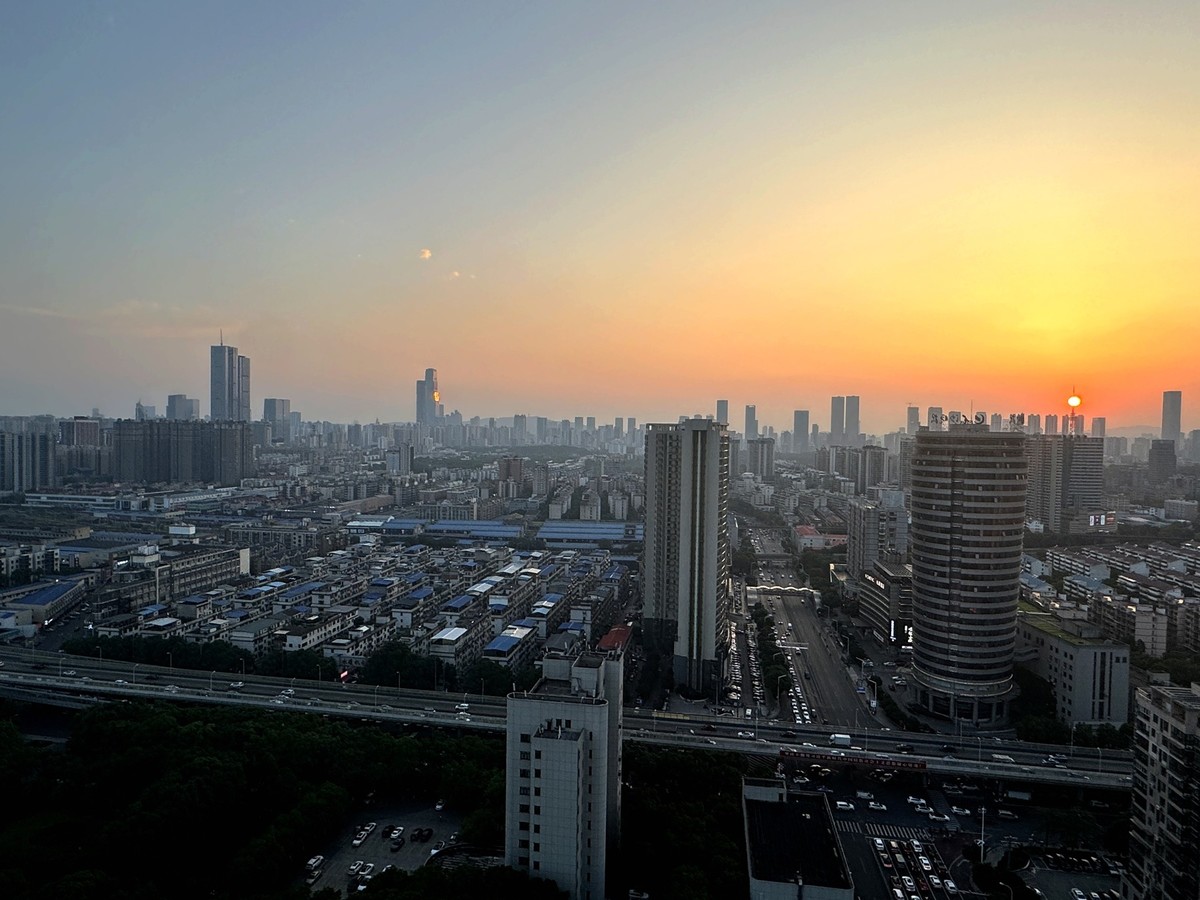 楼顶拍日落【手机叛】