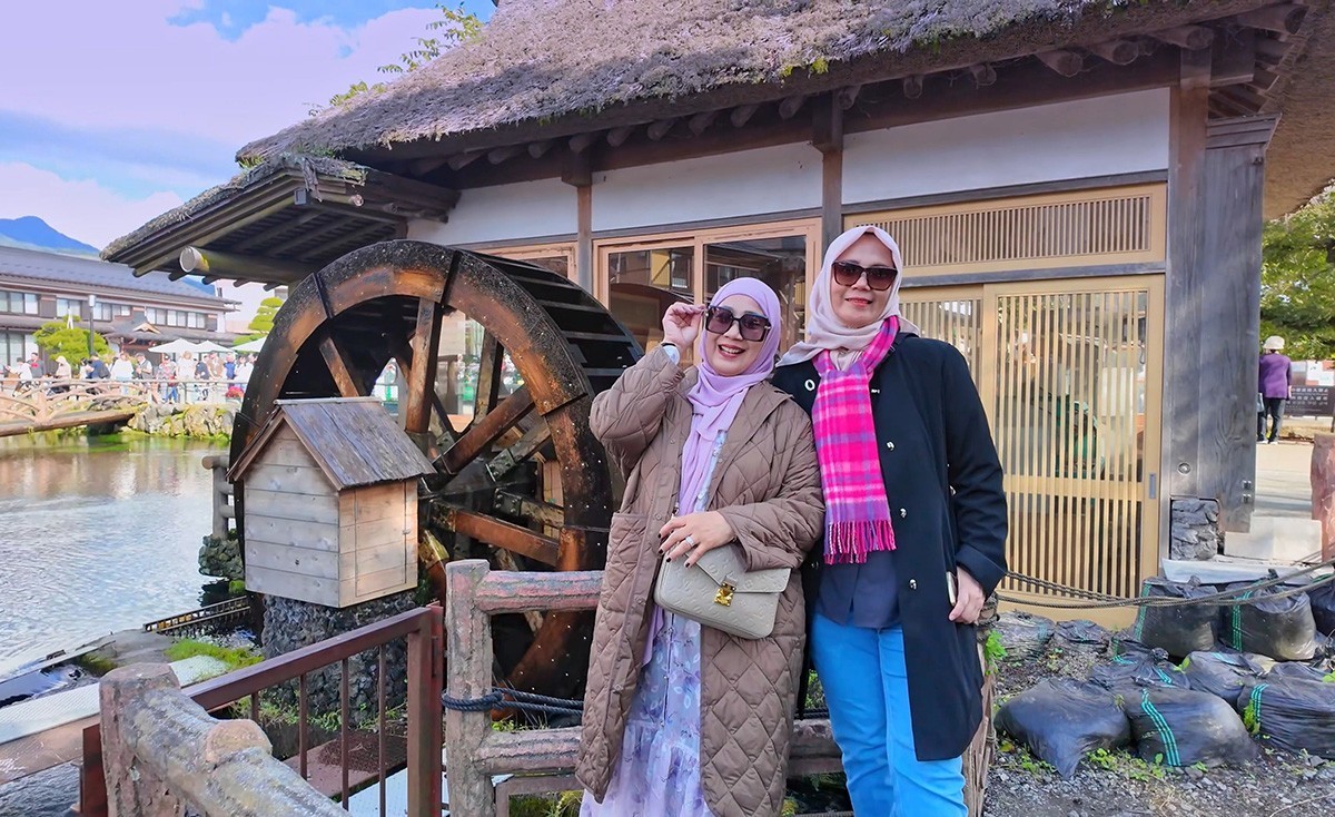 忍野八海与富士山
