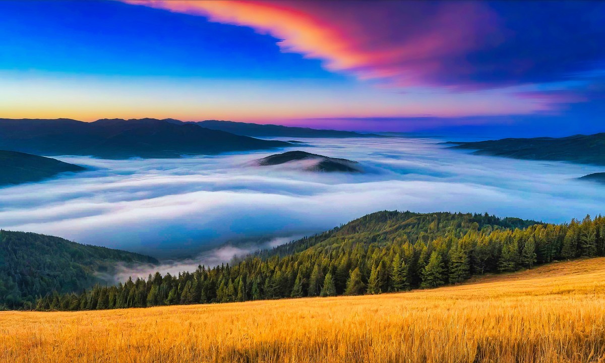 曰出美景震撼心灵