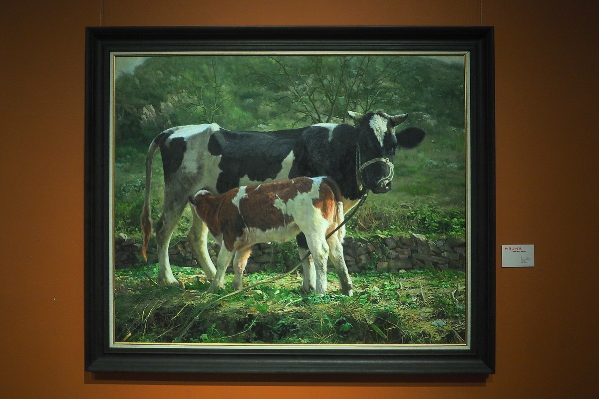 《修行与传承—曹春生 曹惠军油画作品展》上