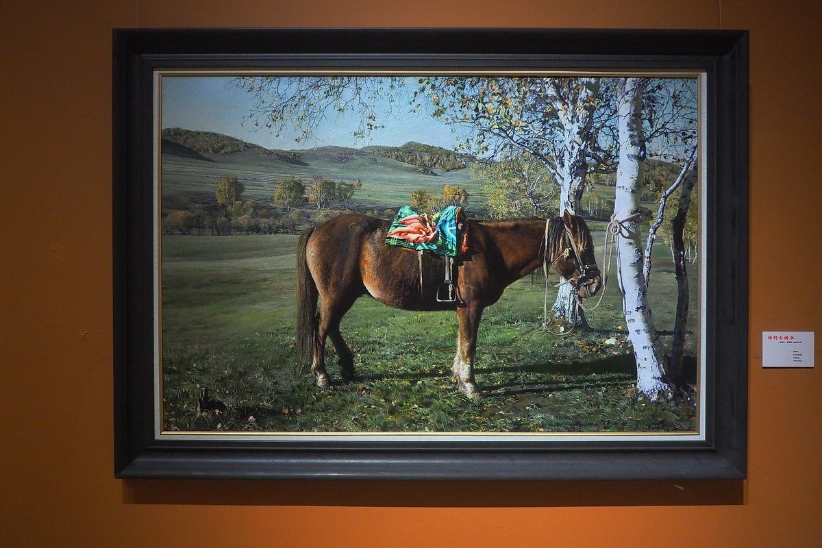 《修行与传承—曹春生 曹惠军油画作品展》上