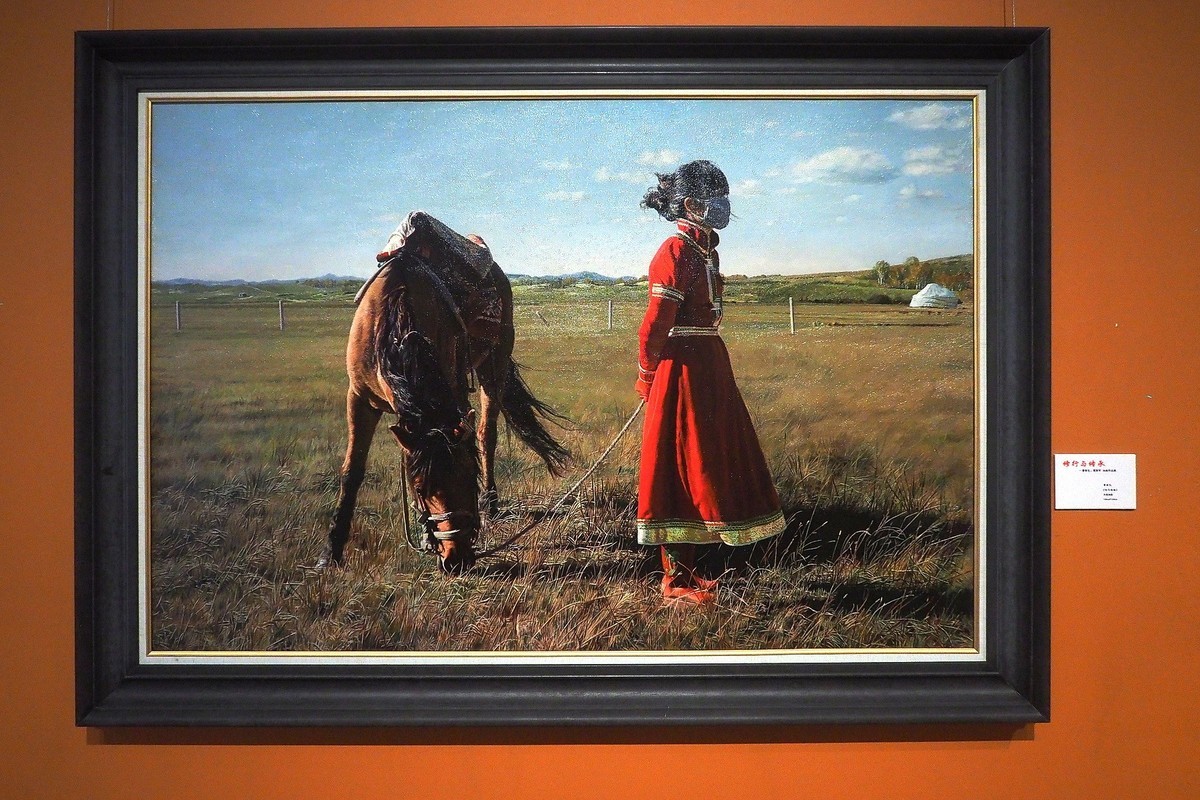 《修行与传承—曹春生 曹惠军油画作品展》上