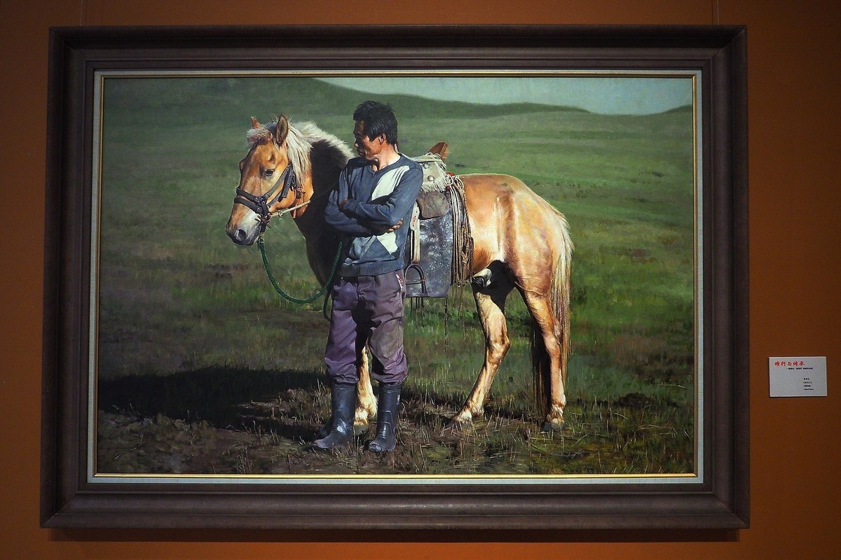 《修行与传承—曹春生 曹惠军油画作品展》上