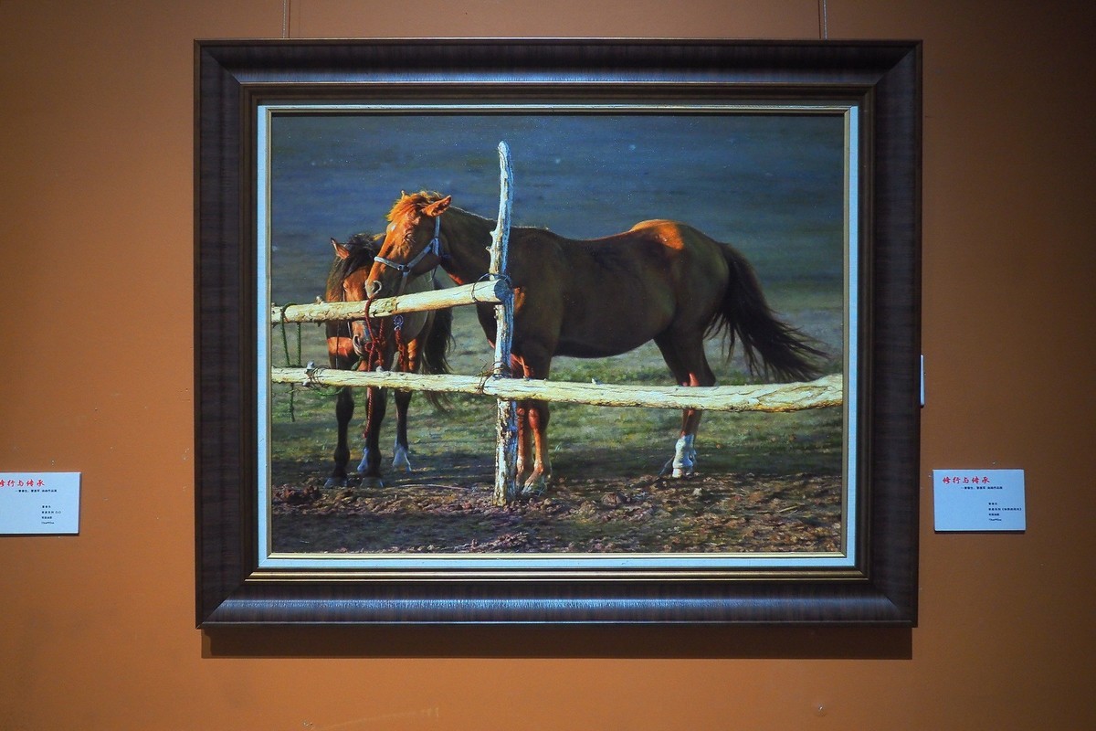 《修行与传承—曹春生 曹惠军油画作品展》上