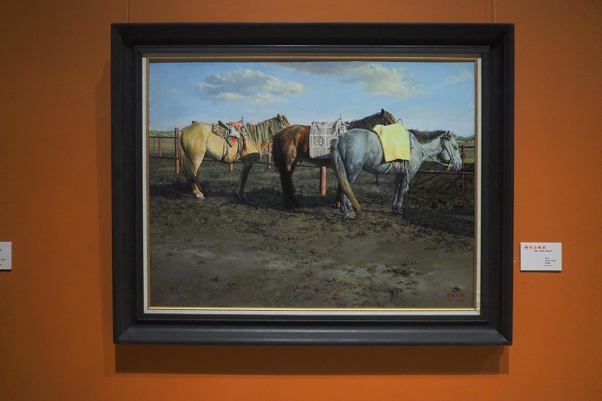 《修行与传承—曹春生 曹惠军油画作品展》上