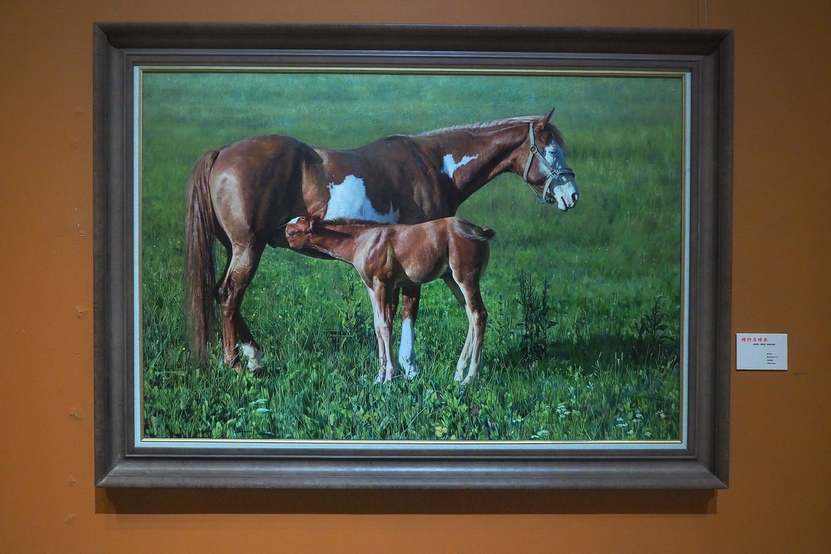 《修行与传承—曹春生 曹惠军油画作品展》上