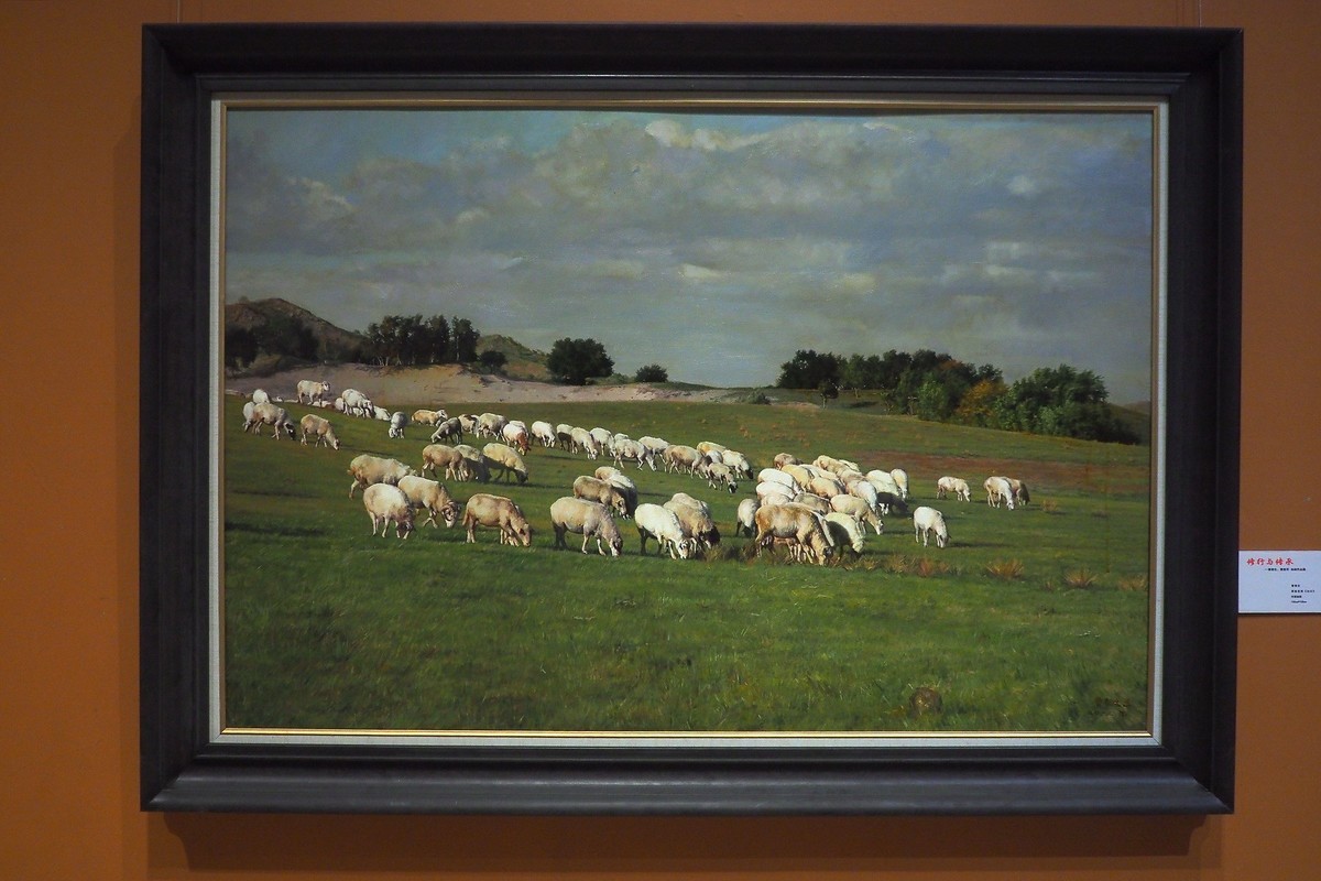 《修行与传承—曹春生 曹惠军油画作品展》上