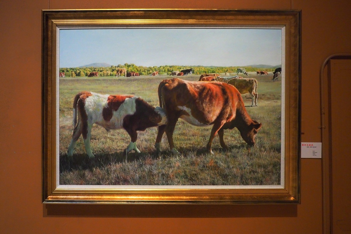 《修行与传承—曹春生 曹惠军油画作品展》上