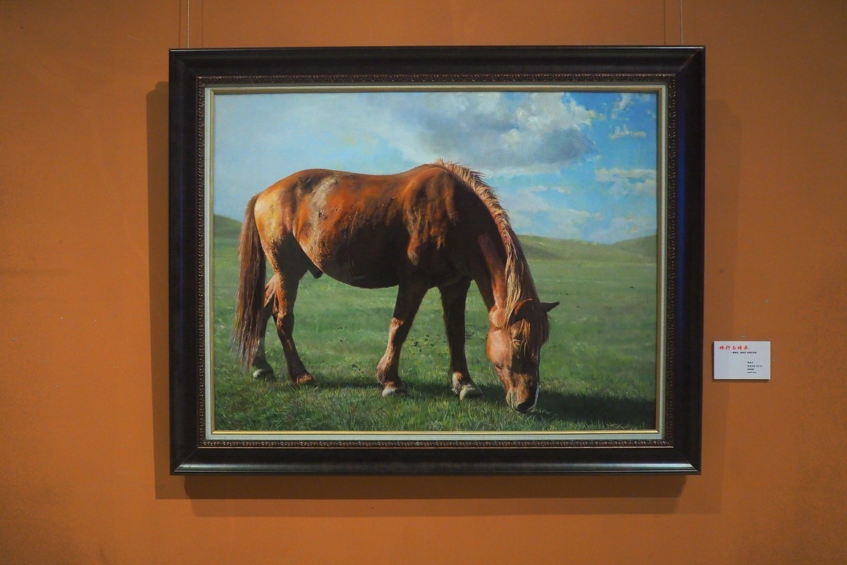 《修行与传承—曹春生 曹惠军油画作品展》上