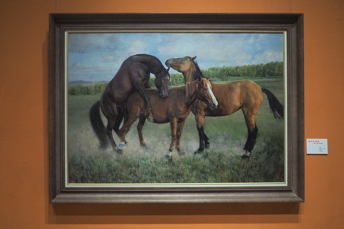 《修行与传承—曹春生 曹惠军油画作品展》上