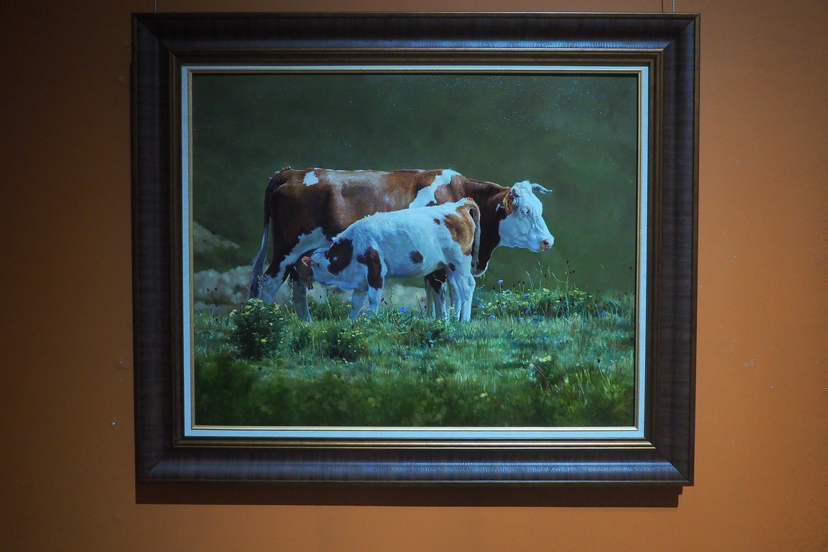 《修行与传承—曹春生 曹惠军油画作品展》上