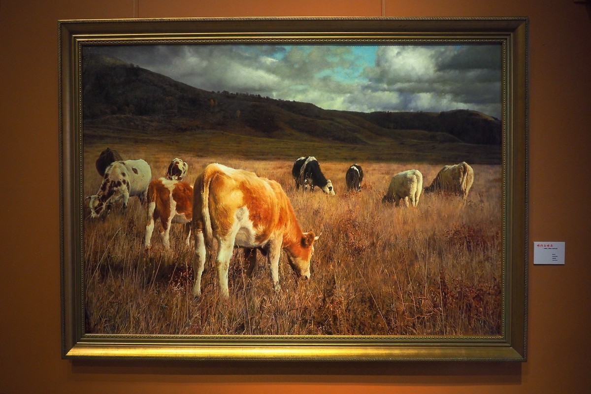 《修行与传承—曹春生 曹惠军油画作品展》上