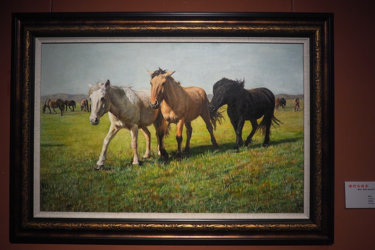 《修行与传承—曹春生 曹惠军油画作品展》上