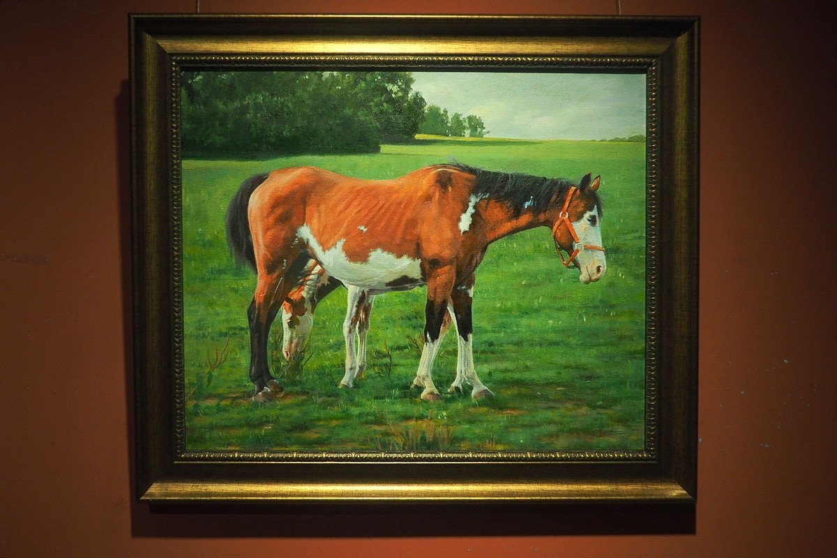 《修行与传承—曹春生 曹惠军油画作品展》上