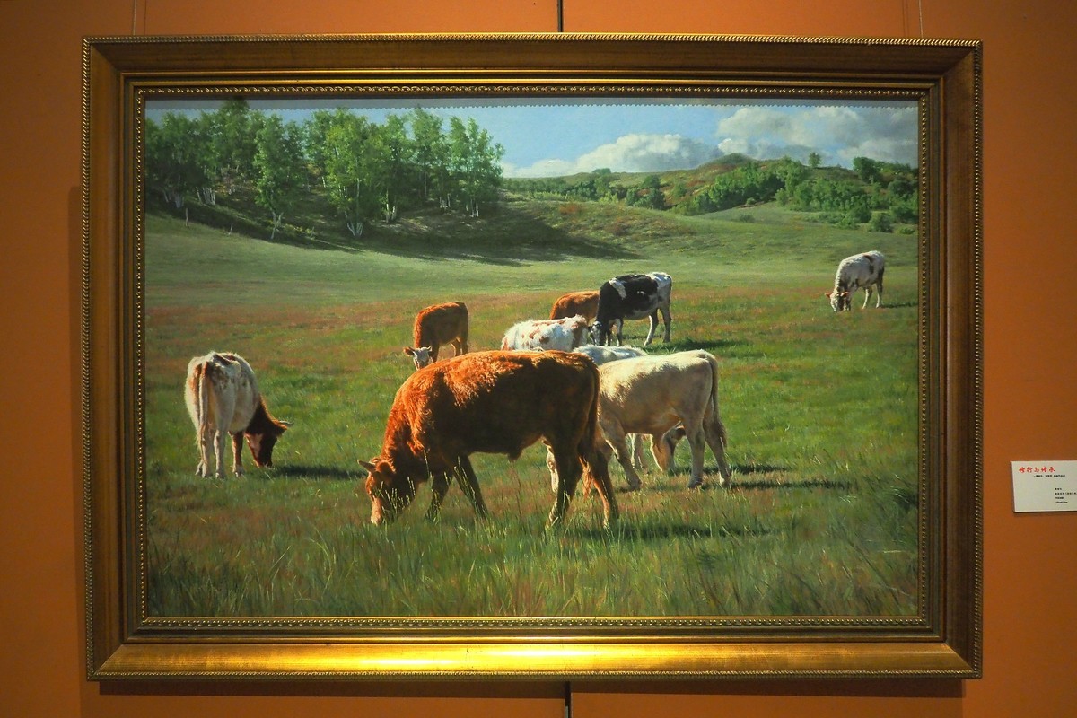 《修行与传承—曹春生 曹惠军油画作品展》上