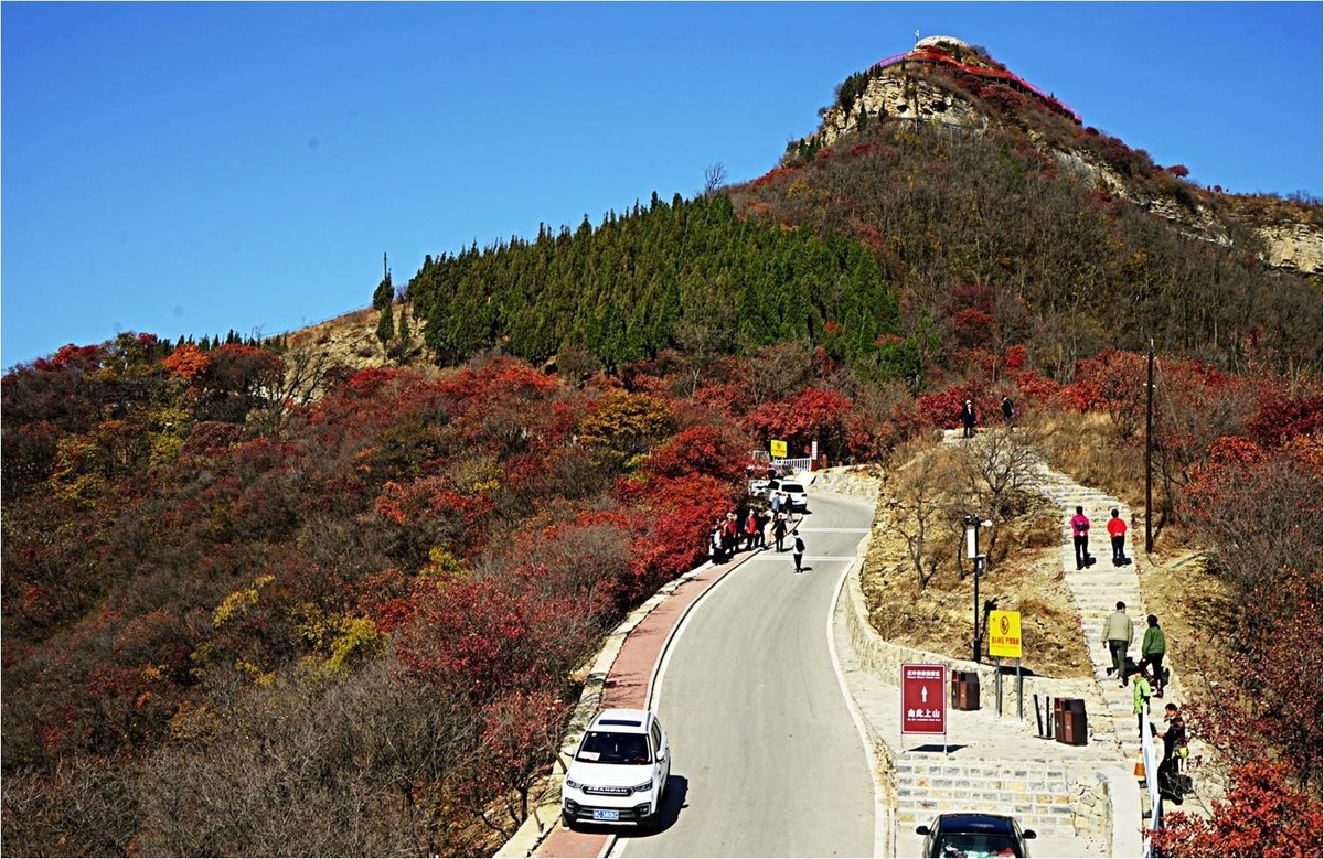 齐长城下红叶烂漫