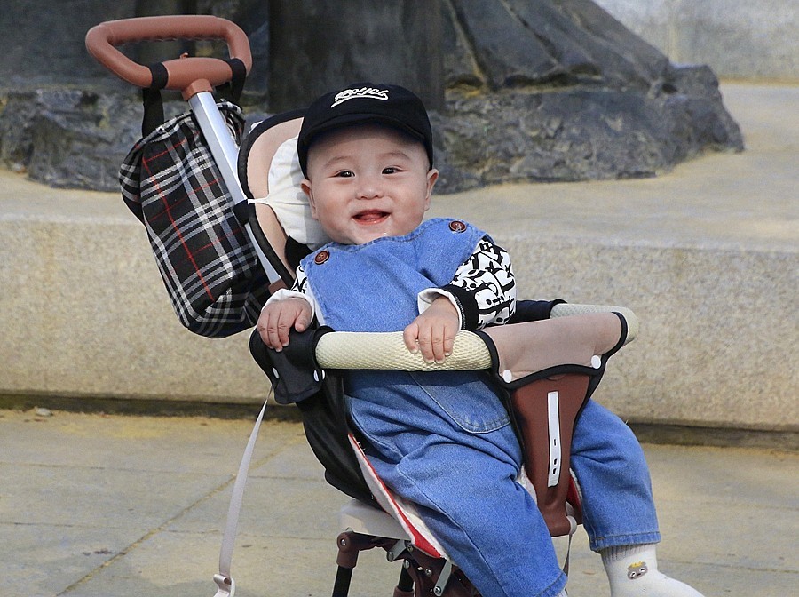 《不老松：纪实摄影》名人植物园：（3）八个月的小宝宝也来游园赏花！