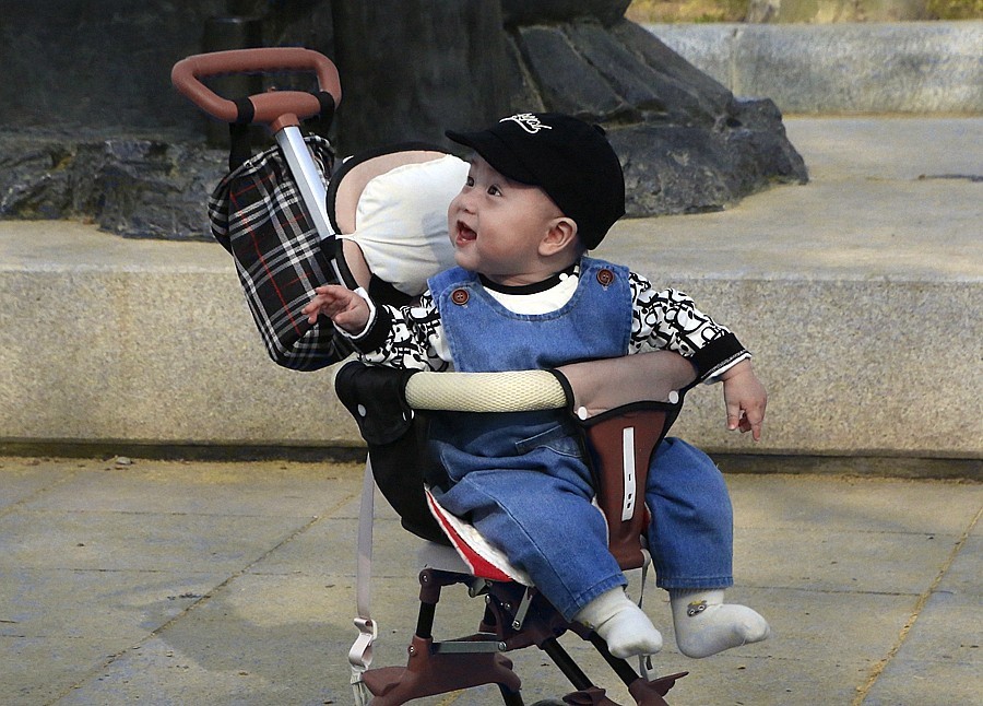 《不老松：纪实摄影》名人植物园：（3）八个月的小宝宝也来游园赏花！
