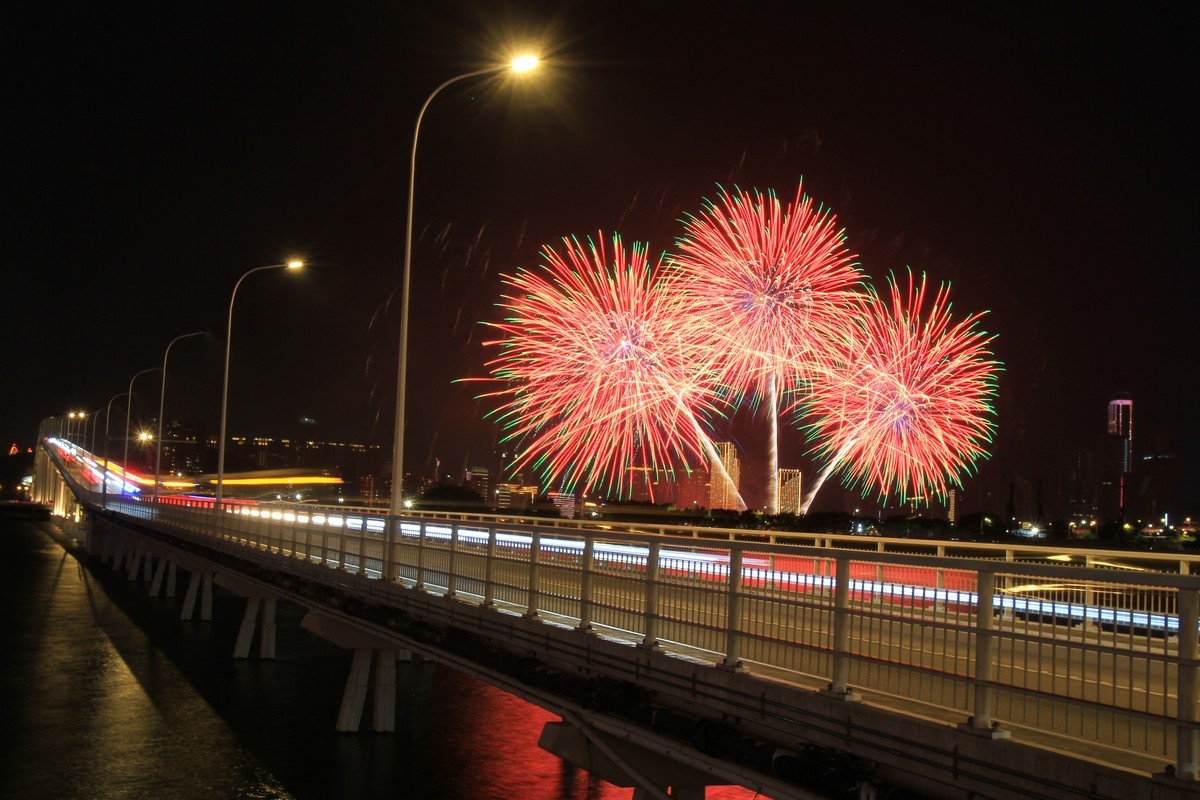 澳门国庆烟花献礼