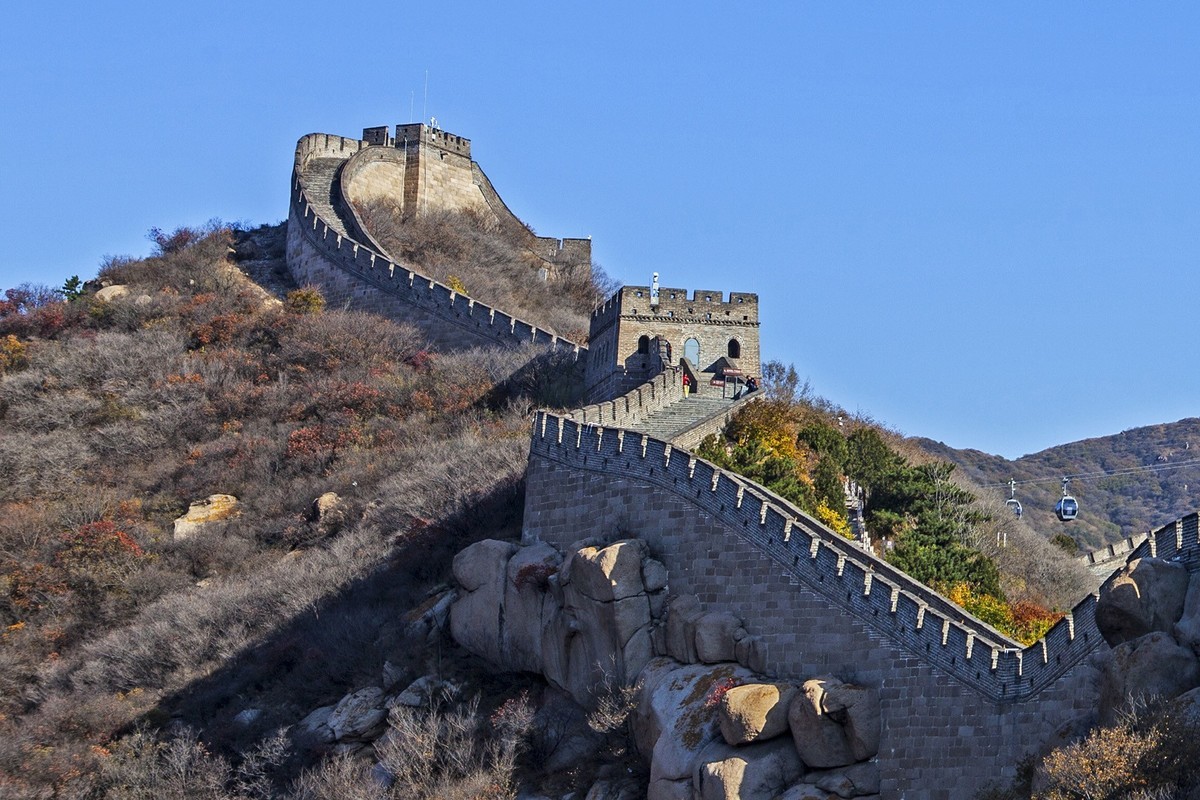 满山红叶映长城—八达岭长城