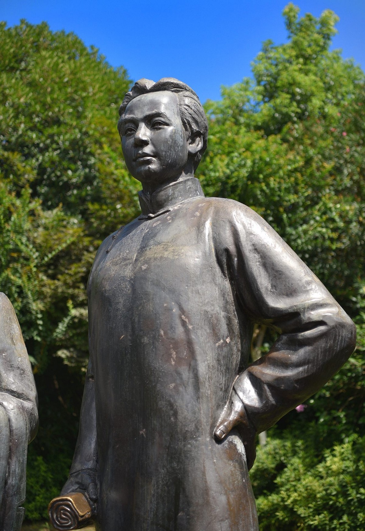 长沙《谁主沉浮》群雕：毛 泽东与湘籍战友