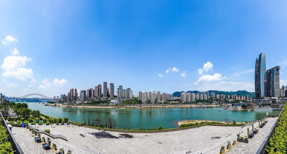 两江交汇好风景