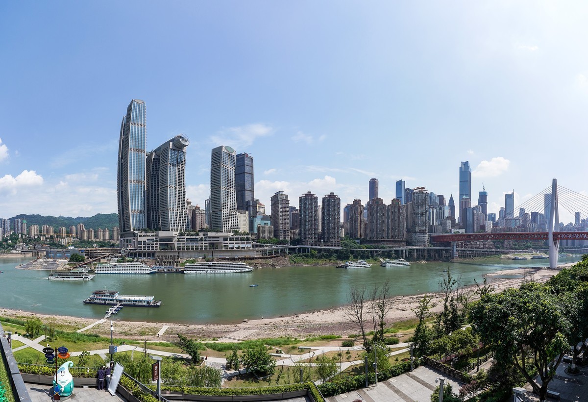 两江交汇好风景