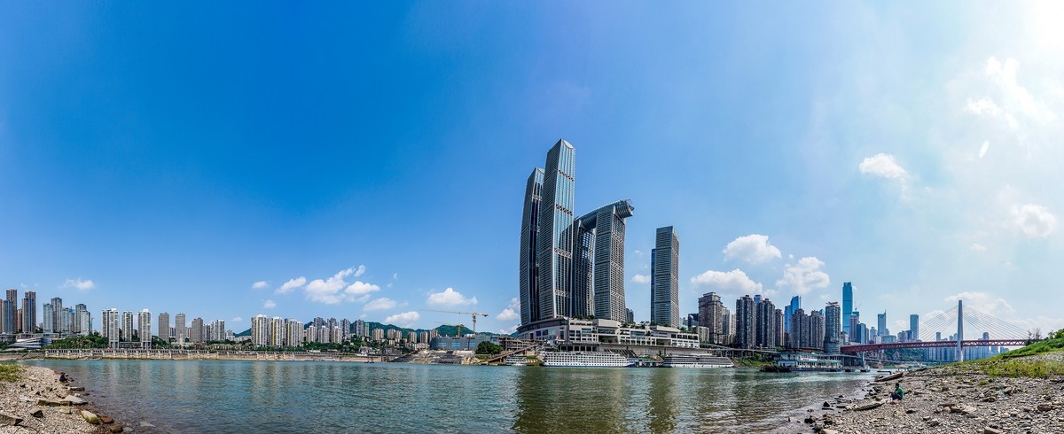 两江交汇好风景