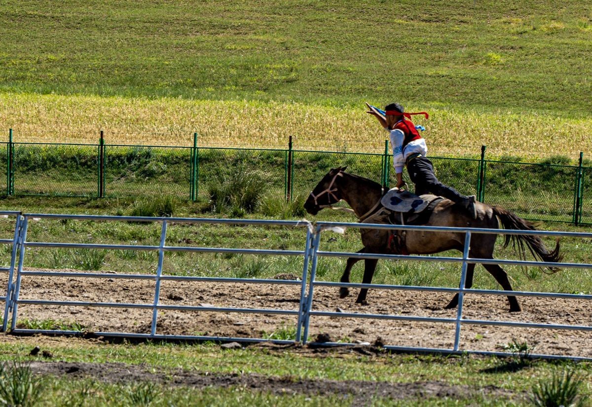马术表演--摄于沽源库伦淖尔