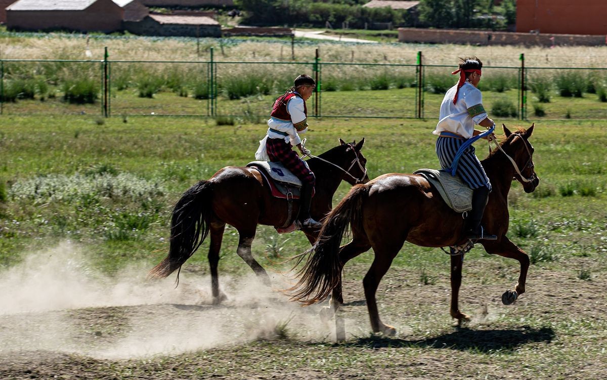 马术表演--摄于沽源库伦淖尔