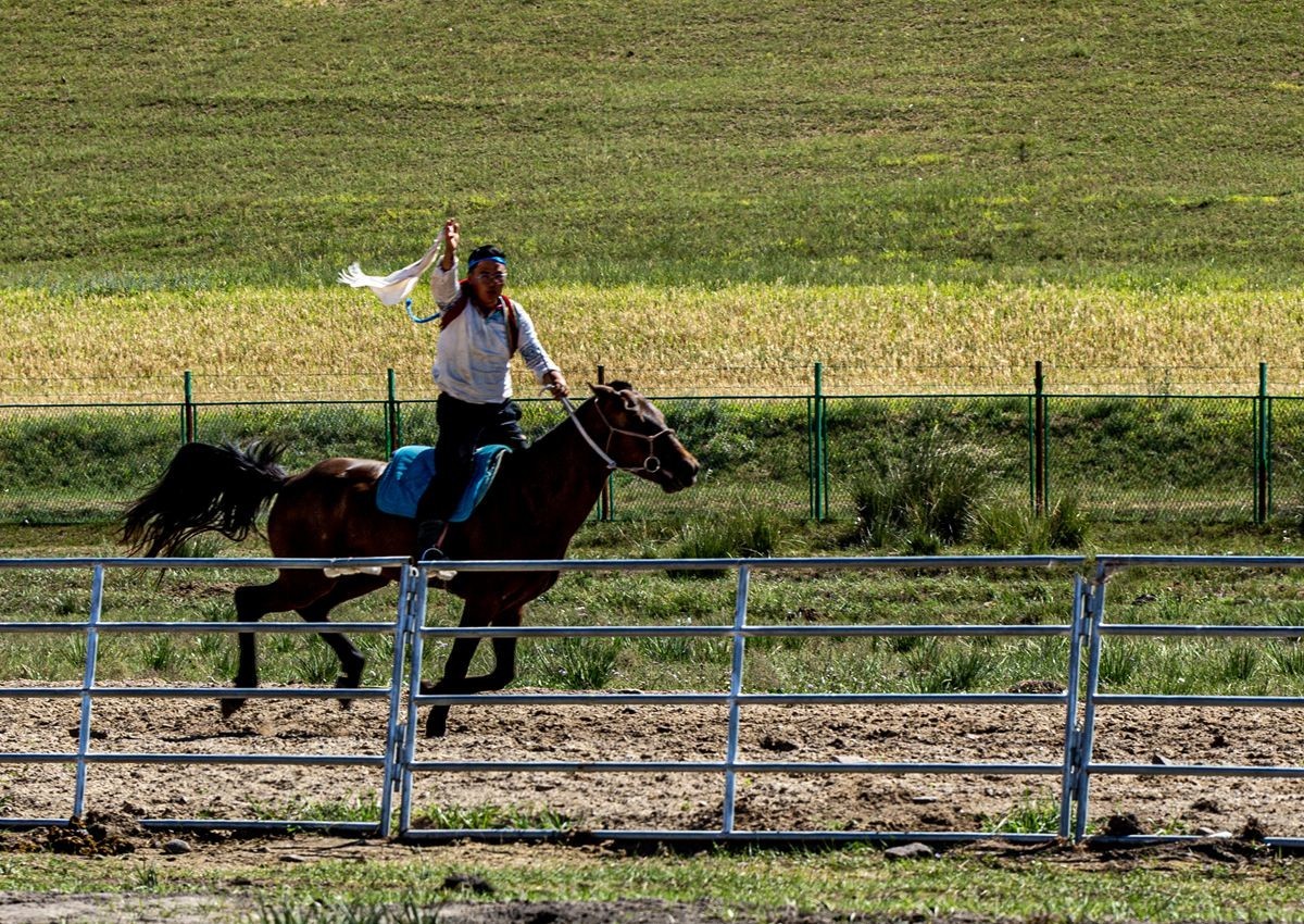 马术表演--摄于沽源库伦淖尔