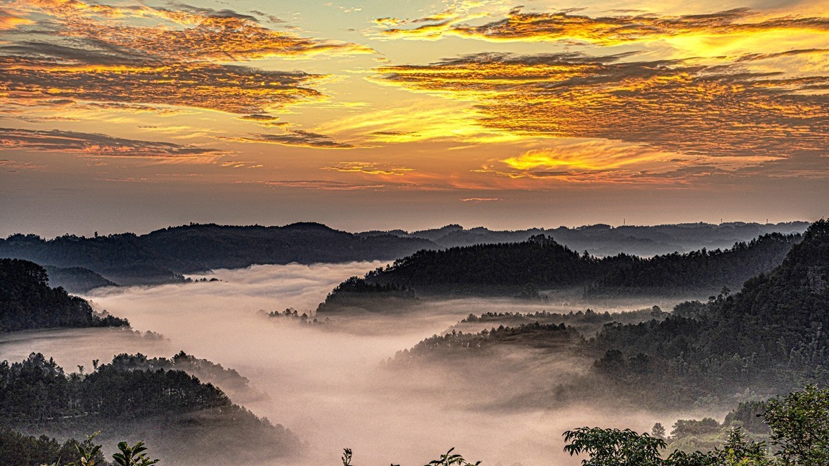 四川威远骑龙坳---晨雾【7】