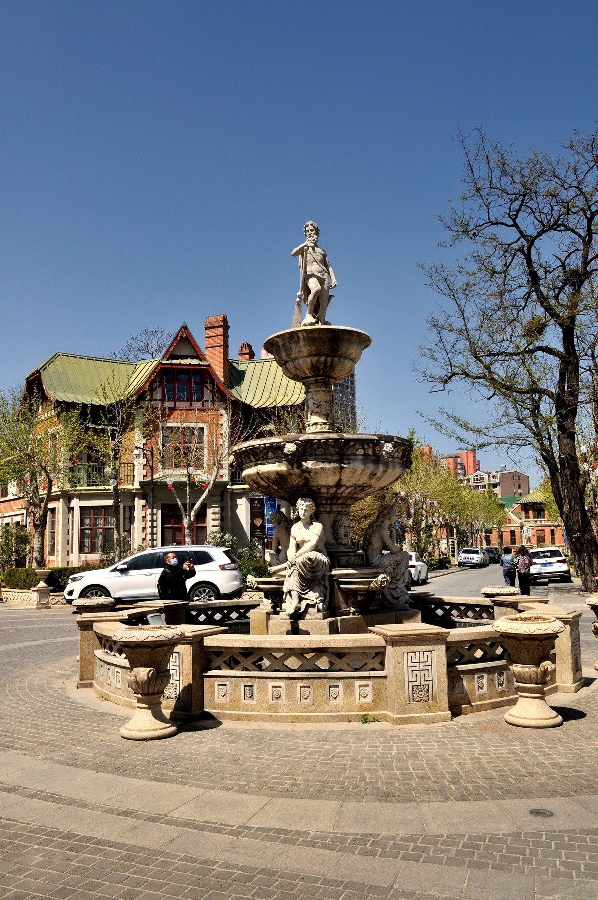 节日的俄罗斯风情街