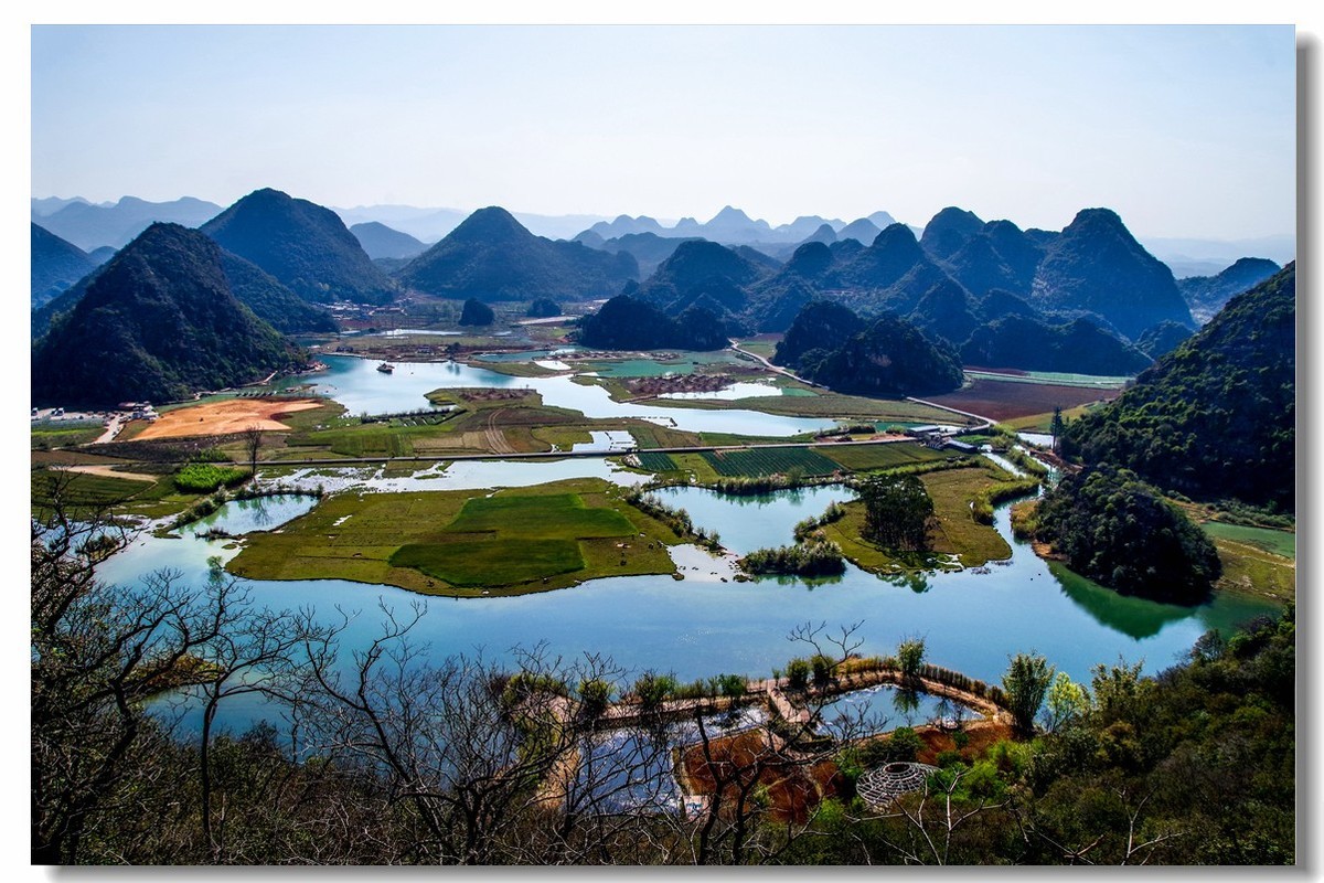 云南之旅——青龙山俯瞰普者黑全景