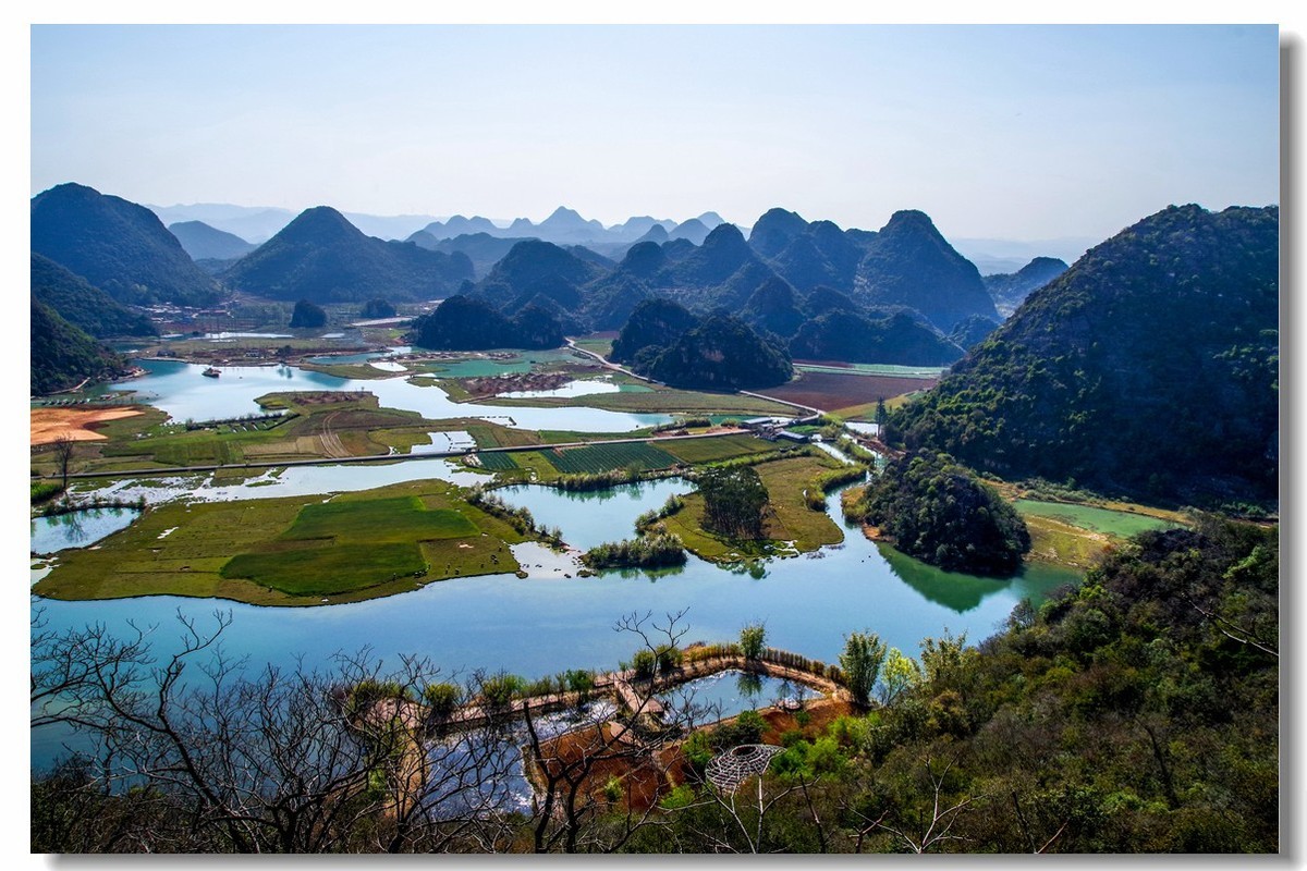 云南之旅——青龙山俯瞰普者黑全景