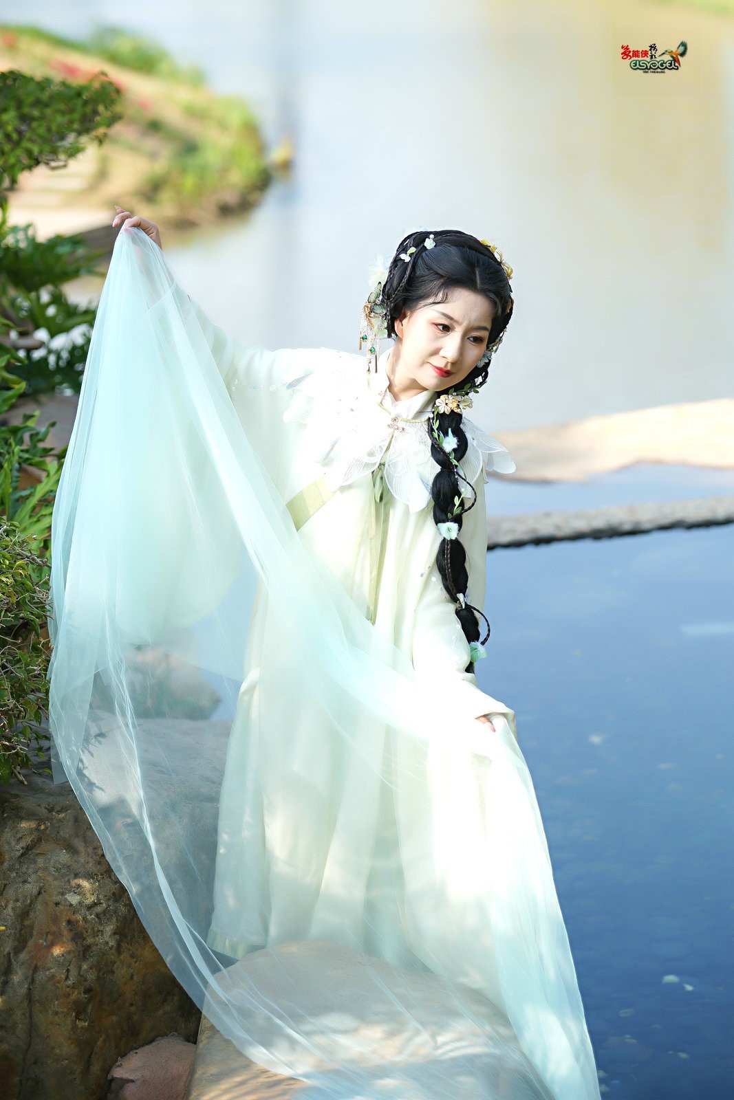 【水苑挽溪纱美女】---婉灵