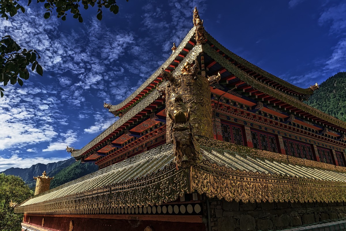 07.川西避暑行 之 理县 孟屯河谷. 桑登寺(2)