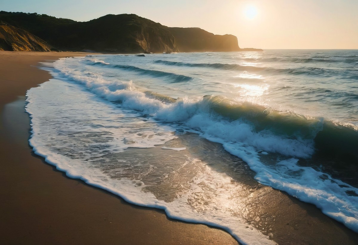 海潮退去，留下的是一片宁静与壮美
