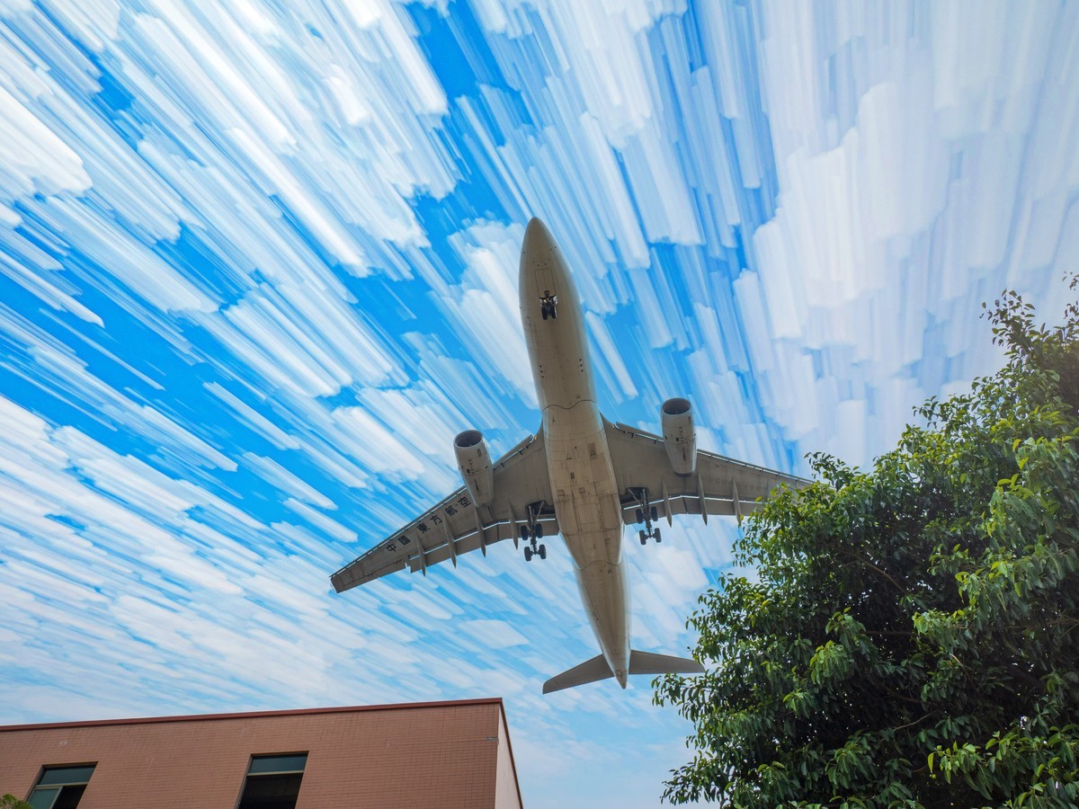 广州白云机场抓拍